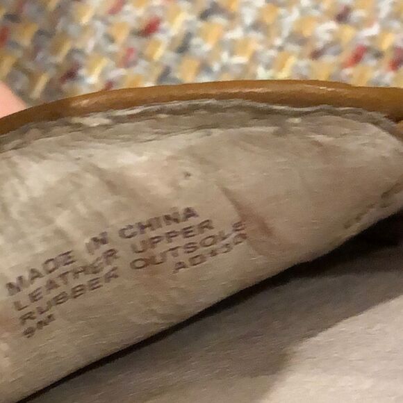 MICHAEL Michael Kors Classic Lillie Leather Moccasin Flats in Luggage Sz 9M - Picture 9 of 16